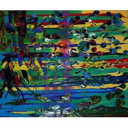 Sand, land and birds on the...